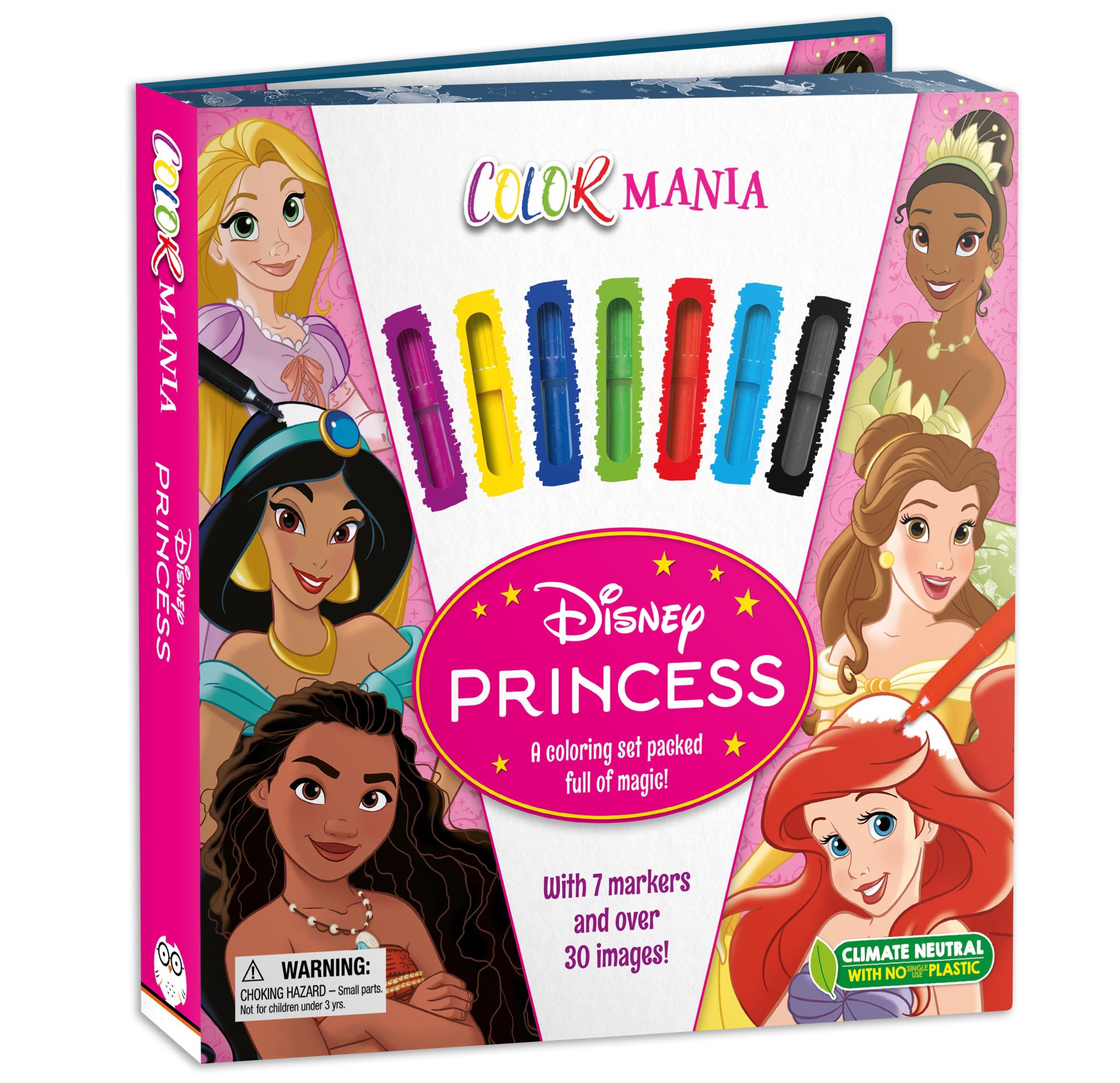 Disney Princess Colour Mania Book with Markers
