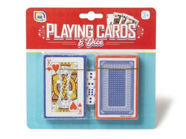 Playing Cards 2 Pack with Dice