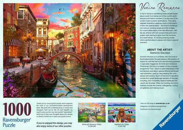 Venice Romance 1000 Piece Puzzle