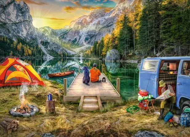 Calm Campsite 1000 Piece Jigsaw Puzzle