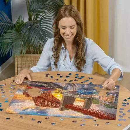 Forth Bridge at Sunset 1000 Piece Jigsaw Puzzle