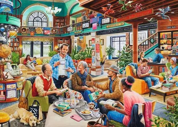 Turn the Page Bookclub 1000 Piece Jigsaw Puzzle