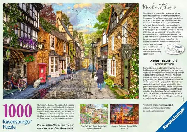 Meadow Hill Lane 1000 Piece Jigsaw Puzzle