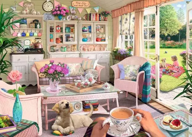 The Tea Shed 1000 Piece Jigsaw Puzzle