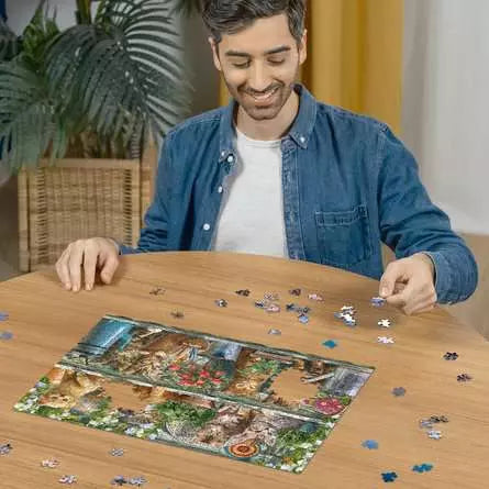 Cats on the Shelf 500 Piece Jigsaw Puzzle