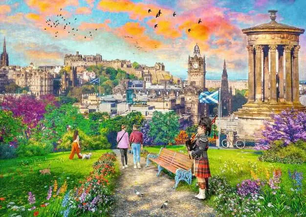 Edinburgh Romance 1000 Piece Jigsaw Puzzle