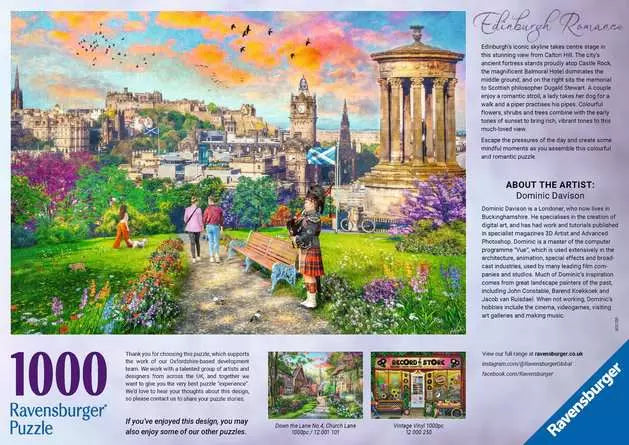 Edinburgh Romance 1000 Piece Jigsaw Puzzle