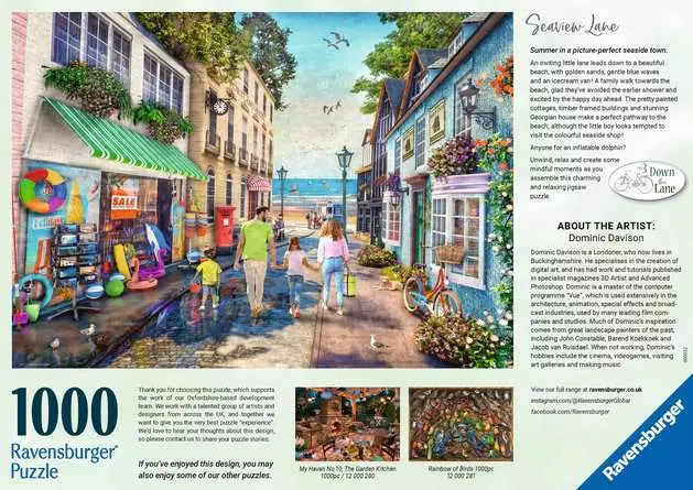 Seaview Lane 1000 Piece Jigsaw Puzzle