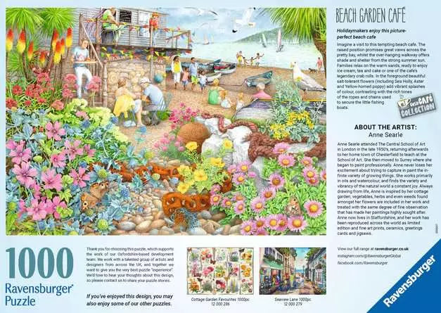 Beach Garden Cafe 1000 Piece Jigsaw Puzzle