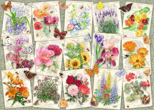 Garden Flowers 1000 Piece Jigsaw Puzzle