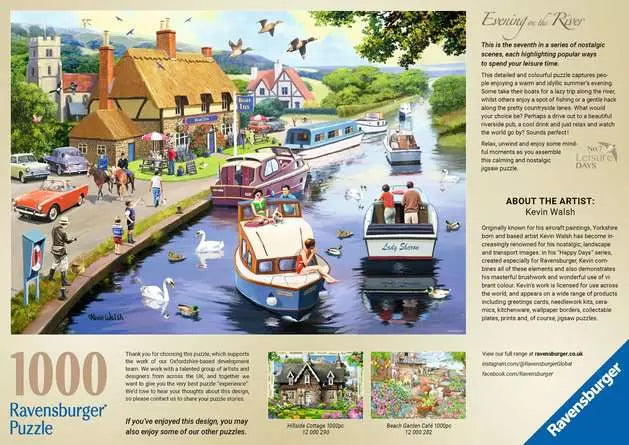 Leisure Days River 1000 Piece Jigsaw Puzzle