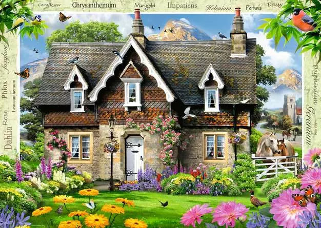 Hillside Cottage 1000 Piece Jigsaw Puzzle