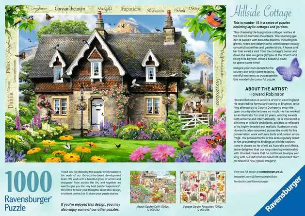 Hillside Cottage 1000 Piece Jigsaw Puzzle