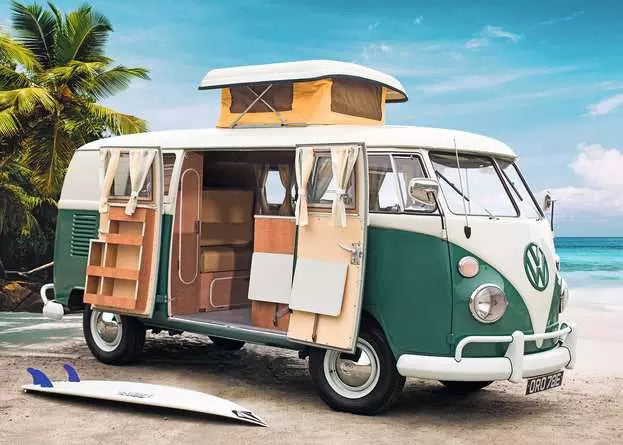 Volkswagen T1 CamperVan 1000 Piece Jigsaw Puzzle
