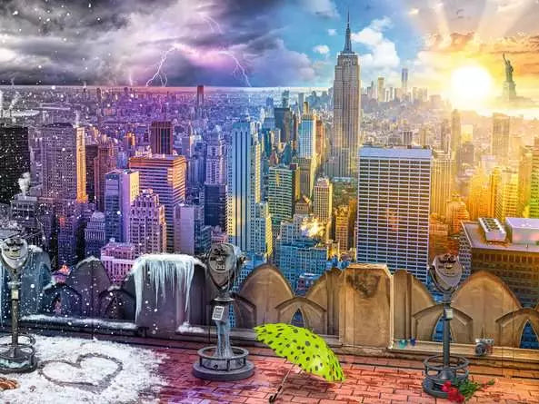 Seasons of New York 1500 Piece Jigsaw Puzzle