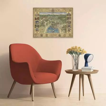 Hogwarts Map 1500 Piece Jigsaw Puzzle