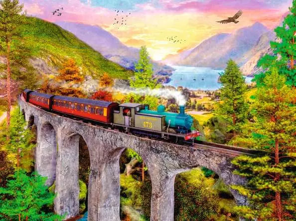 Autumn Viaduct 1500 Piece Jigsaw Puzzle