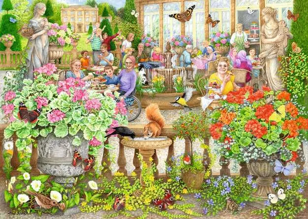 Cosy Caf N2:Secret Garden 1000 Piece Jigsaw