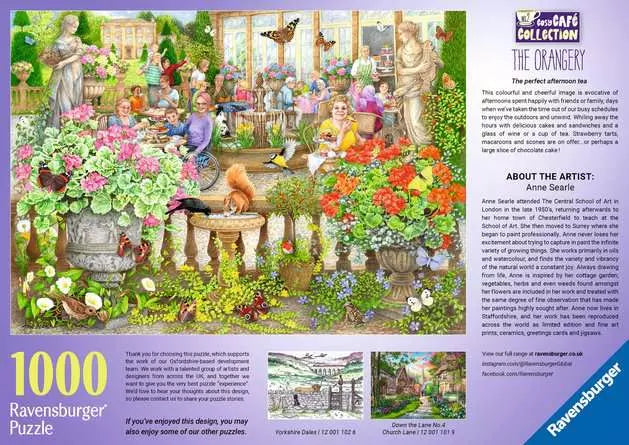 Cosy Caf N2:Secret Garden 1000 Piece Jigsaw