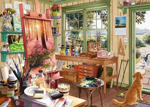 The Artists Shed 1000 Piece Jigsaw Puzzle