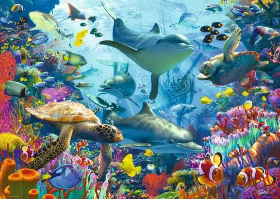 Coral Reef Retreat 1000 Piece Jigsaw Puzzle