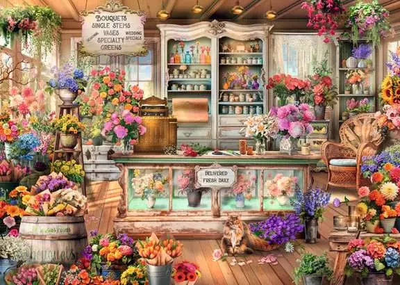 All Seasons Flower Shop 1000 Piece Jigsaw Puzzle