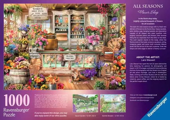 All Seasons Flower Shop 1000 Piece Jigsaw Puzzle