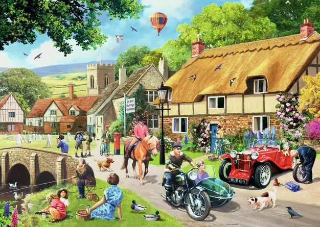 Summer Village 500 Piece Jigsaw Puzzle