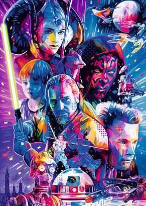 Star Wars The Phantom Menace 500 Piece Jigsaw Puzzle