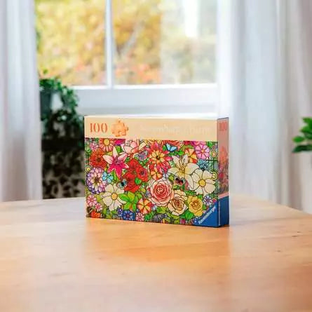 Tiffany Flowers 100 Piece Jigsaw Puzzle
