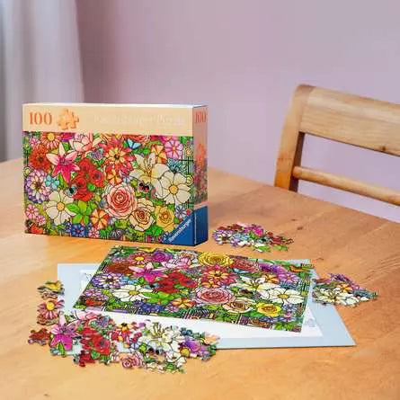Tiffany Flowers 100 Piece Jigsaw Puzzle