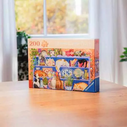 Cats on the Shelf 200 Piece Jigsaw Puzzle