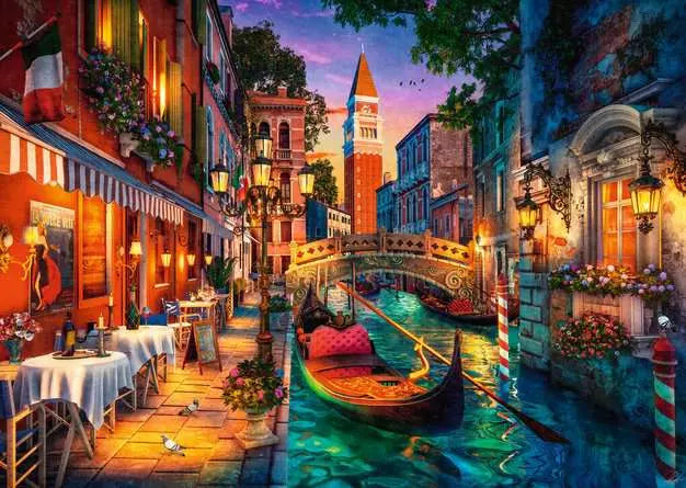 Canal Cruise in Venice 1000 Piece Jigsaw
