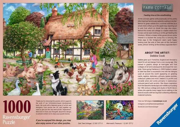 Farm Cottage 1000 Piece Jigsaw Puzzle