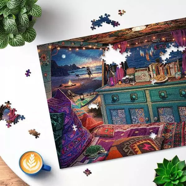 View form my Window No.2: Camp 1000 Piece Jigsaw