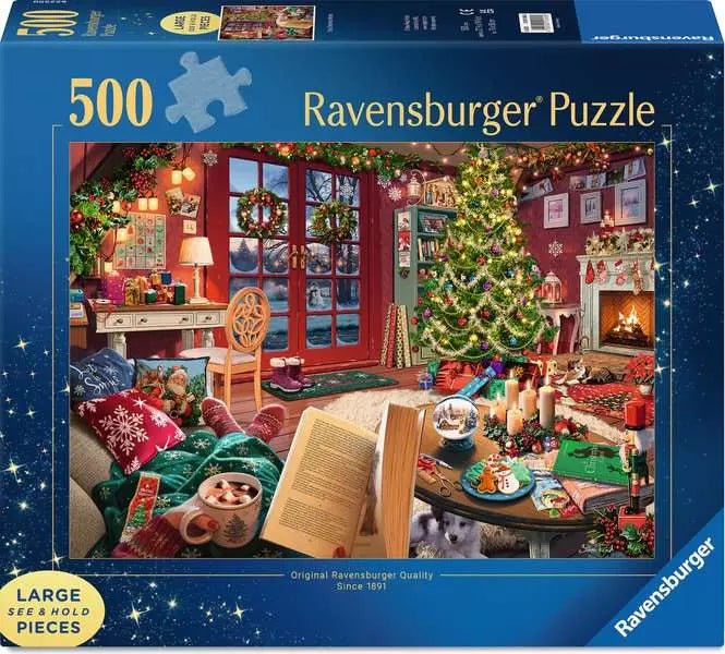 Cozy Christmas Retreat 500 Piece Jigsaw Puzzle