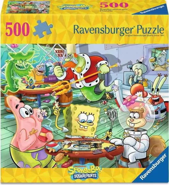Games Night at the Krusty Krab 500 Piece Jigsaw