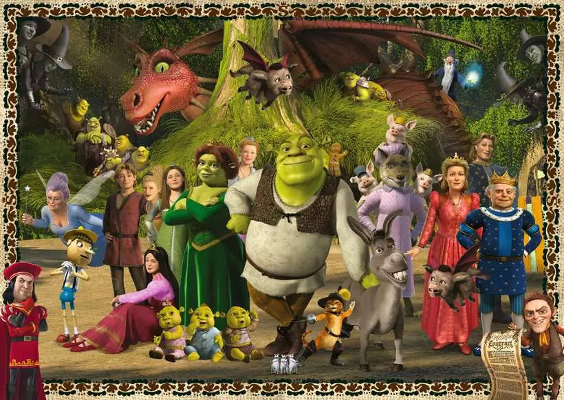 Shrek Evergreen 1000 Piece Jigsaw Puzzle