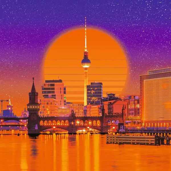Neon Berlin 500 Piece Jigsaw Puzzle