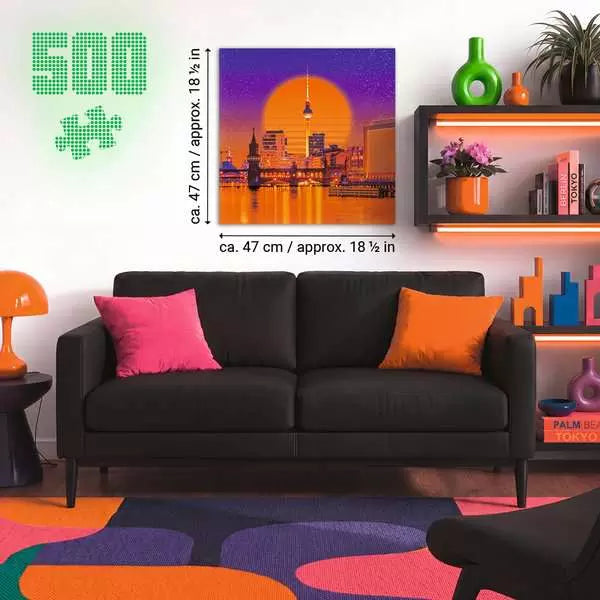 Neon Berlin 500 Piece Jigsaw Puzzle