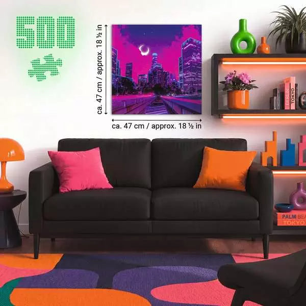 Neon Las Vegas 500 Piece Jigsaw Puzzle