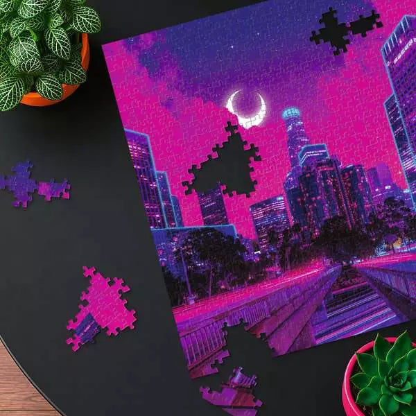 Neon Las Vegas 500 Piece Jigsaw Puzzle