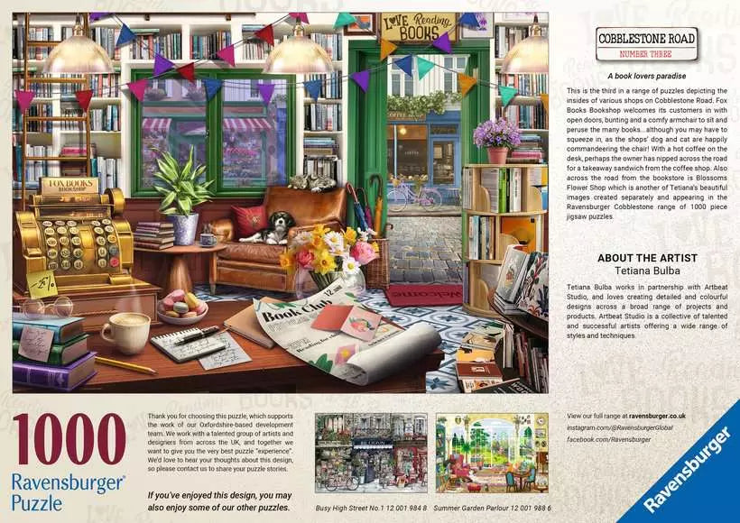 Enchanted Bookshop 1000 Piece Jigsaw Puzzle