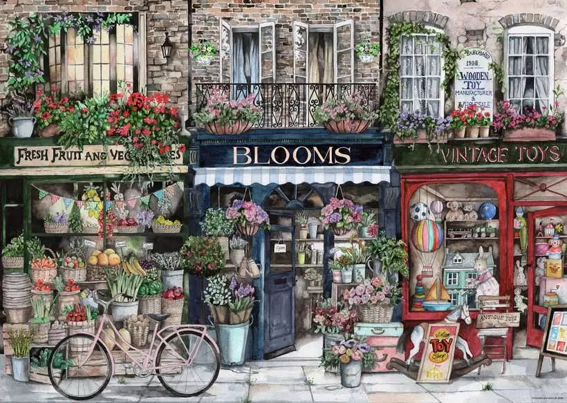 Busy High Street No 1 1000 Piece Jigsaw Puzzle
