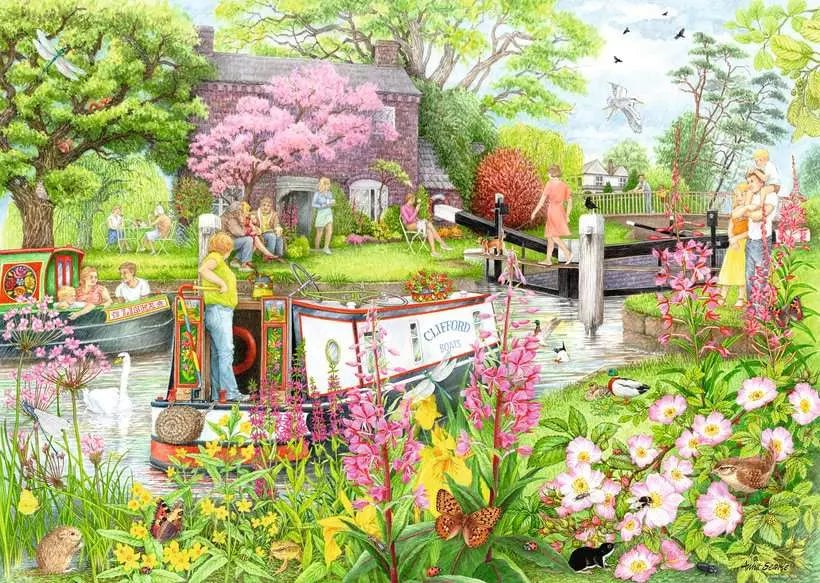 Cosy Cafe No 4: River Café 1000 Piece Jigsaw