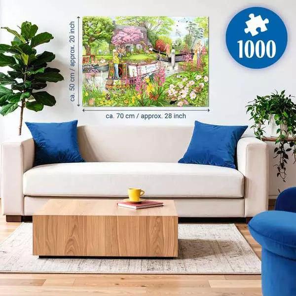 Cosy Cafe No 4: River Café 1000 Piece Jigsaw