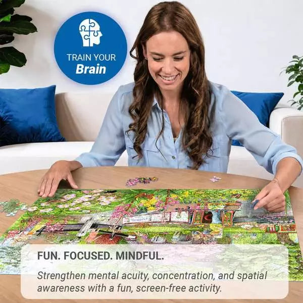 Cosy Cafe No 4: River Café 1000 Piece Jigsaw