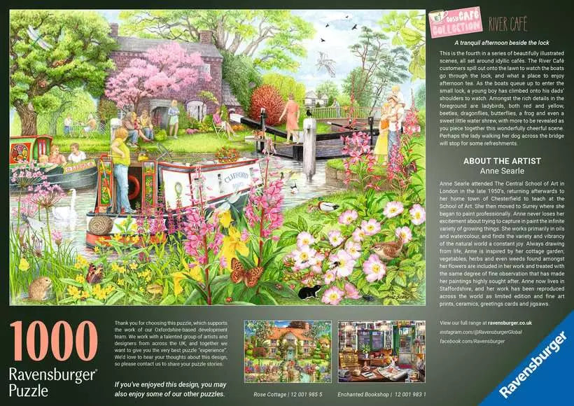 Cosy Cafe No 4: River Café 1000 Piece Jigsaw