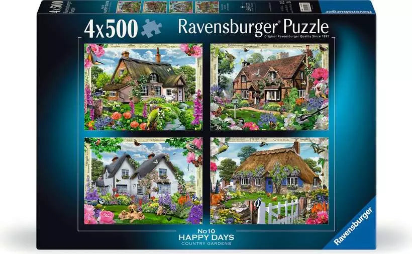 Cosy Cottage No2: Country Gardens 4x500 Piece