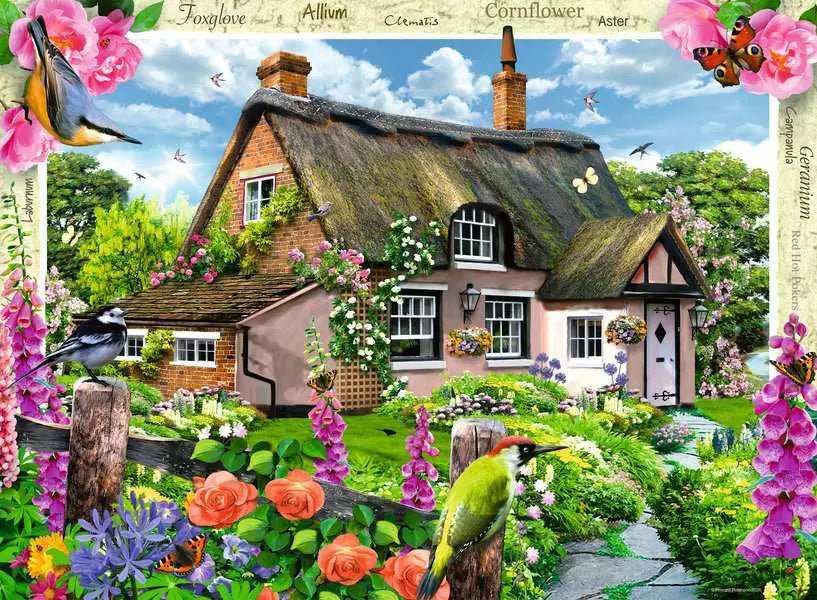 Cosy Cottage No2: Country Gardens 4x500 Piece